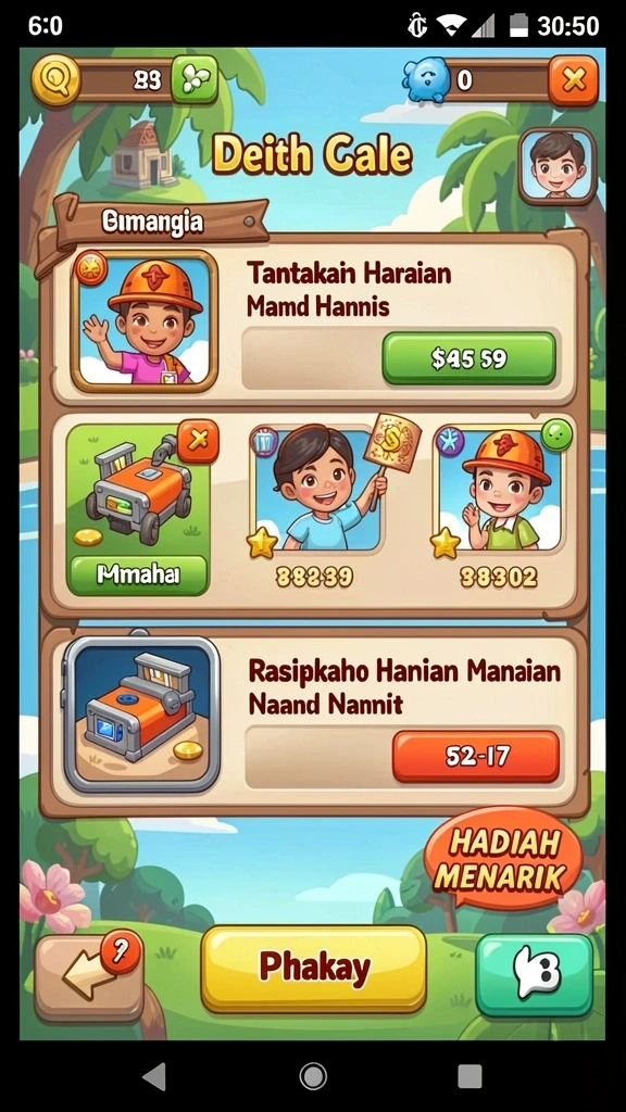 Lihat karakter unik yang bisa dipilih pemain.