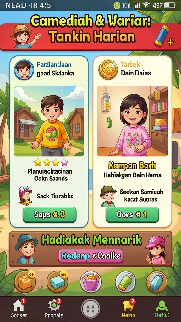 Berbagai tema menarik untuk pengalaman bermain tak terlupakan.