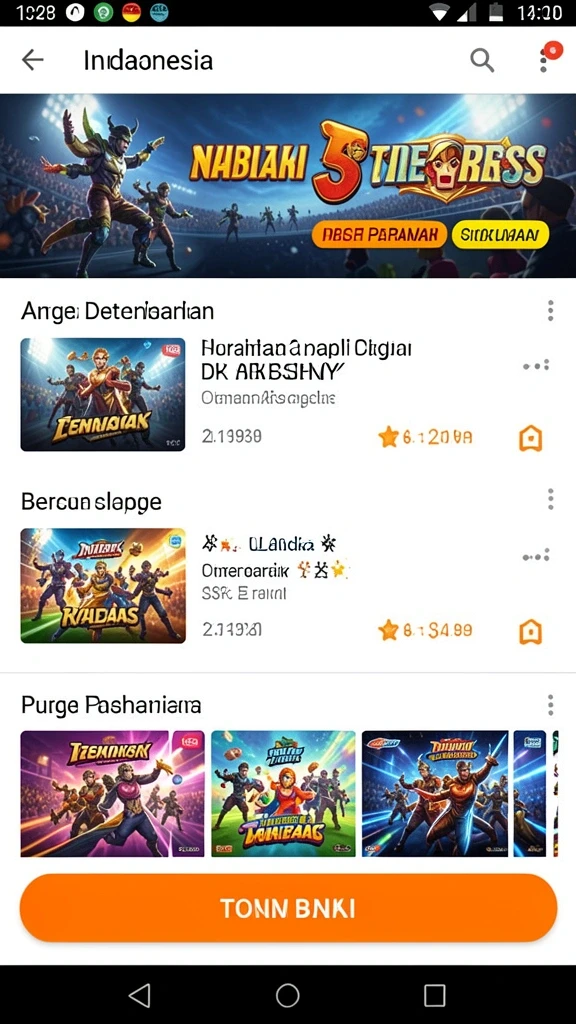 Screenshot menampilkan satu dari banyak mode permainan yang seru.