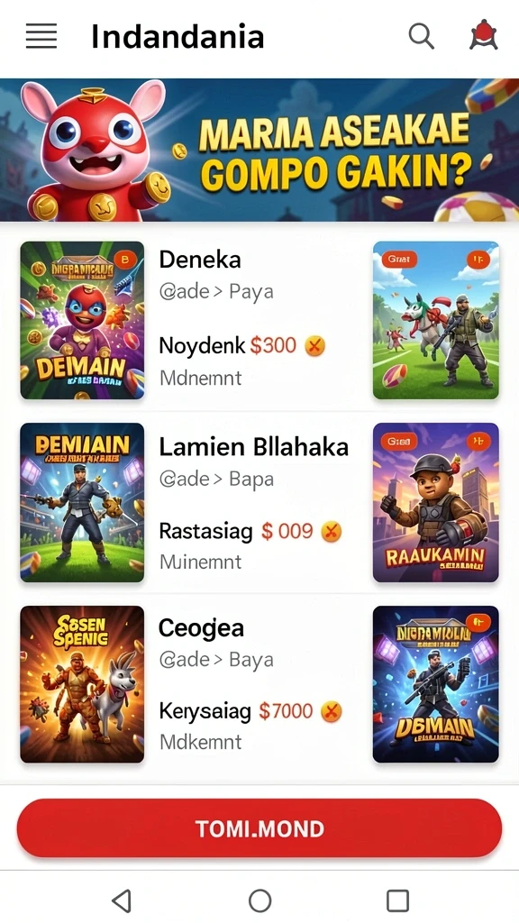 Tampilan antarmuka ASIKTOTO yang menarik dan mudah dinavigasi.