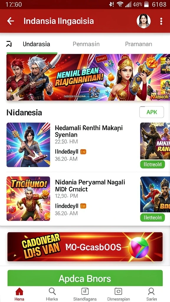 Variasi permainan yang beragam dan menyenangkan.
