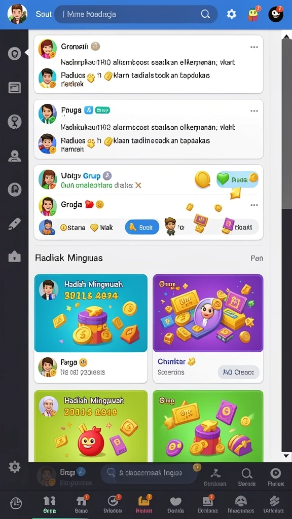 Tampilan awal yang menarik dan mudah dinavigasi.