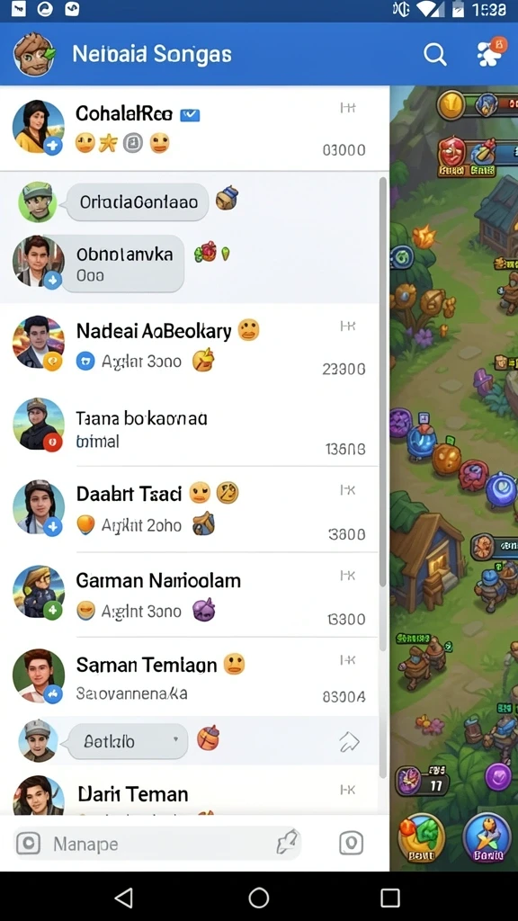 Screenshot menunjukkan tampilan awal permainan yang menarik.