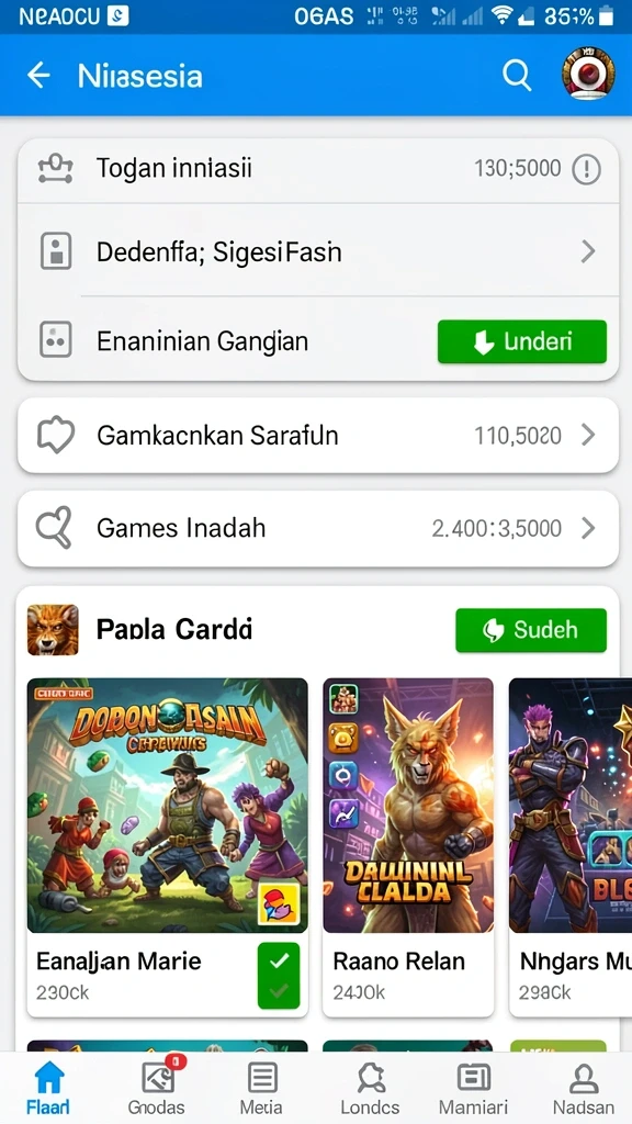 Screenshot menunjukkan mode kompetisi yang penuh aksi.