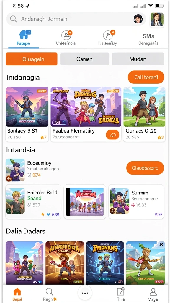 Bersemi tantangan baru di setiap level.