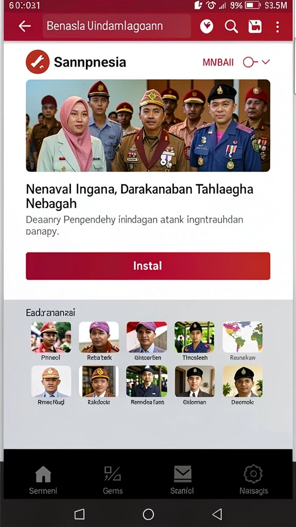 Tampilan antarmuka pengguna yang intuitif dan menarik.