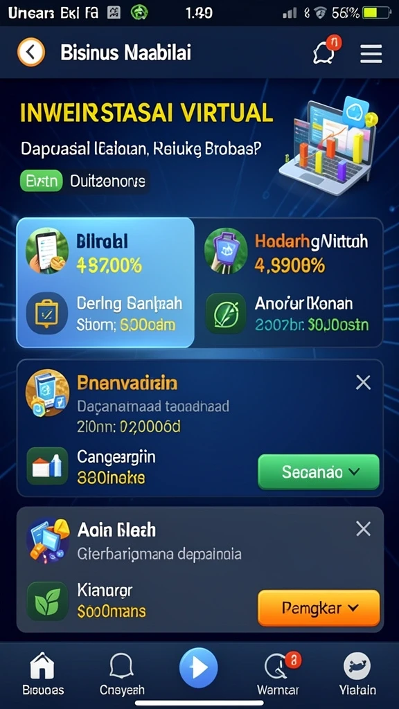 Beragam pilihan permainan yang menghibur.