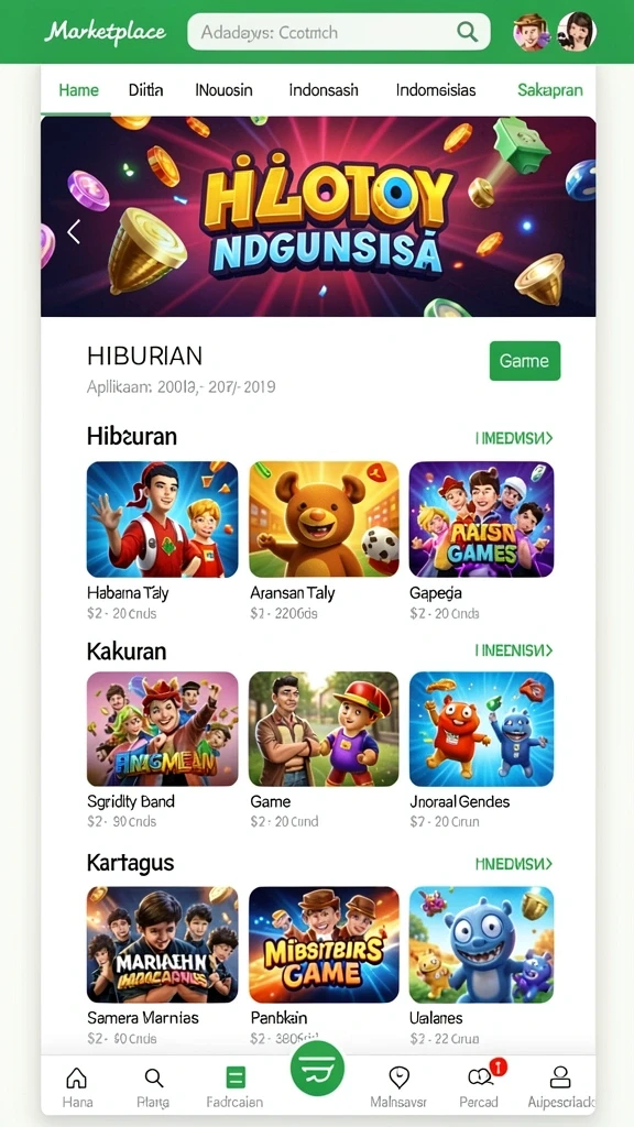 Tampilan antarmuka yang bersih dan menarik.