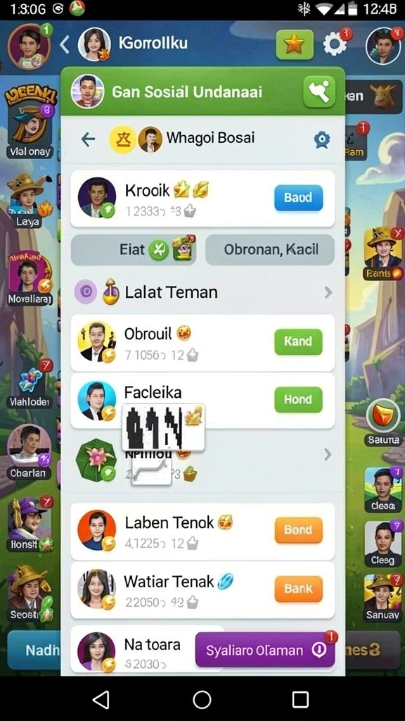 Bergabung dalam kompetisi seru dengan pemain lain.