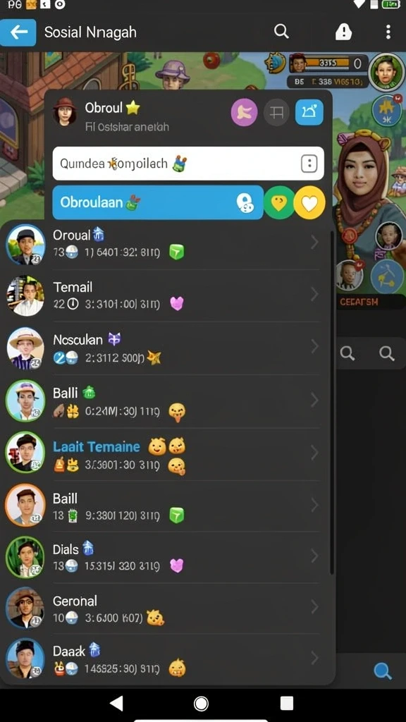 Screenshot menunjukkan tampilan antarmuka yang atraktif.