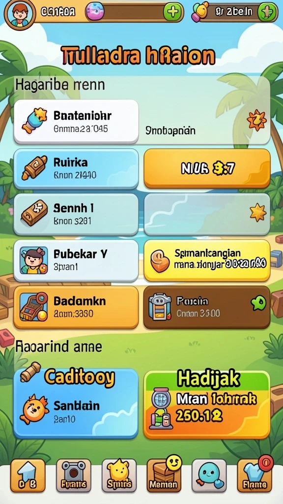 Level permainan yang mendebarkan dan penuh tantangan.