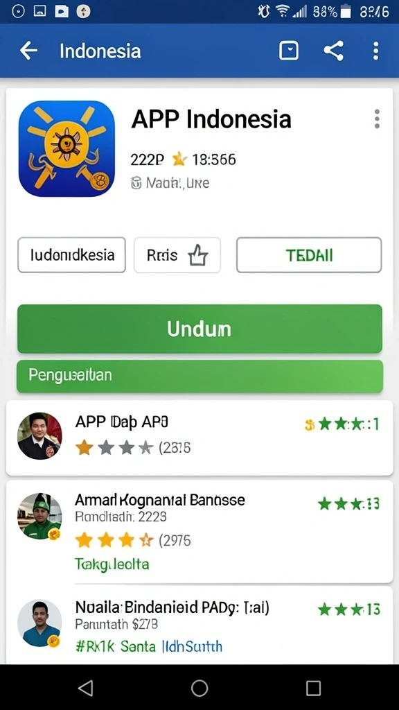 Antarmuka awal yang menarik dan informatif.