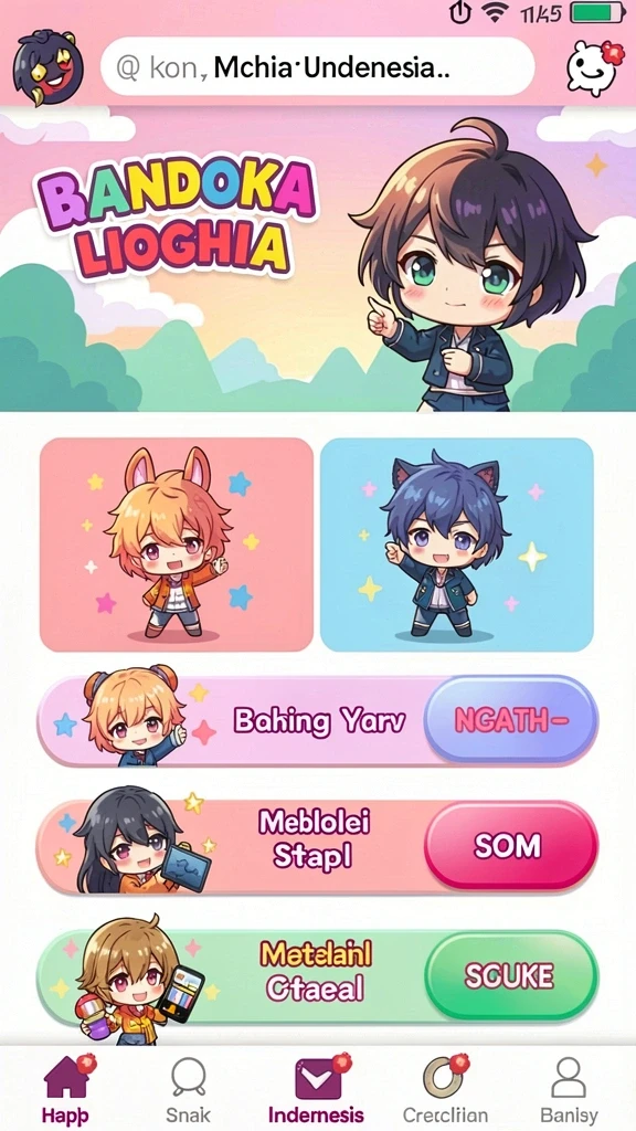 Berbagai mesin slot dengan tema yang beragam.