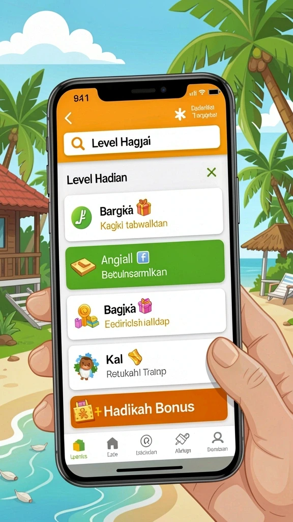 Pemandangan level yang menantang dengan grafis memukau.