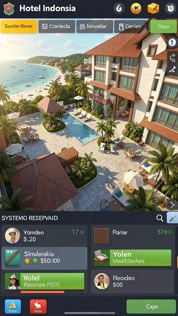 Tampilan antarmuka game yang menarik dan user-friendly.